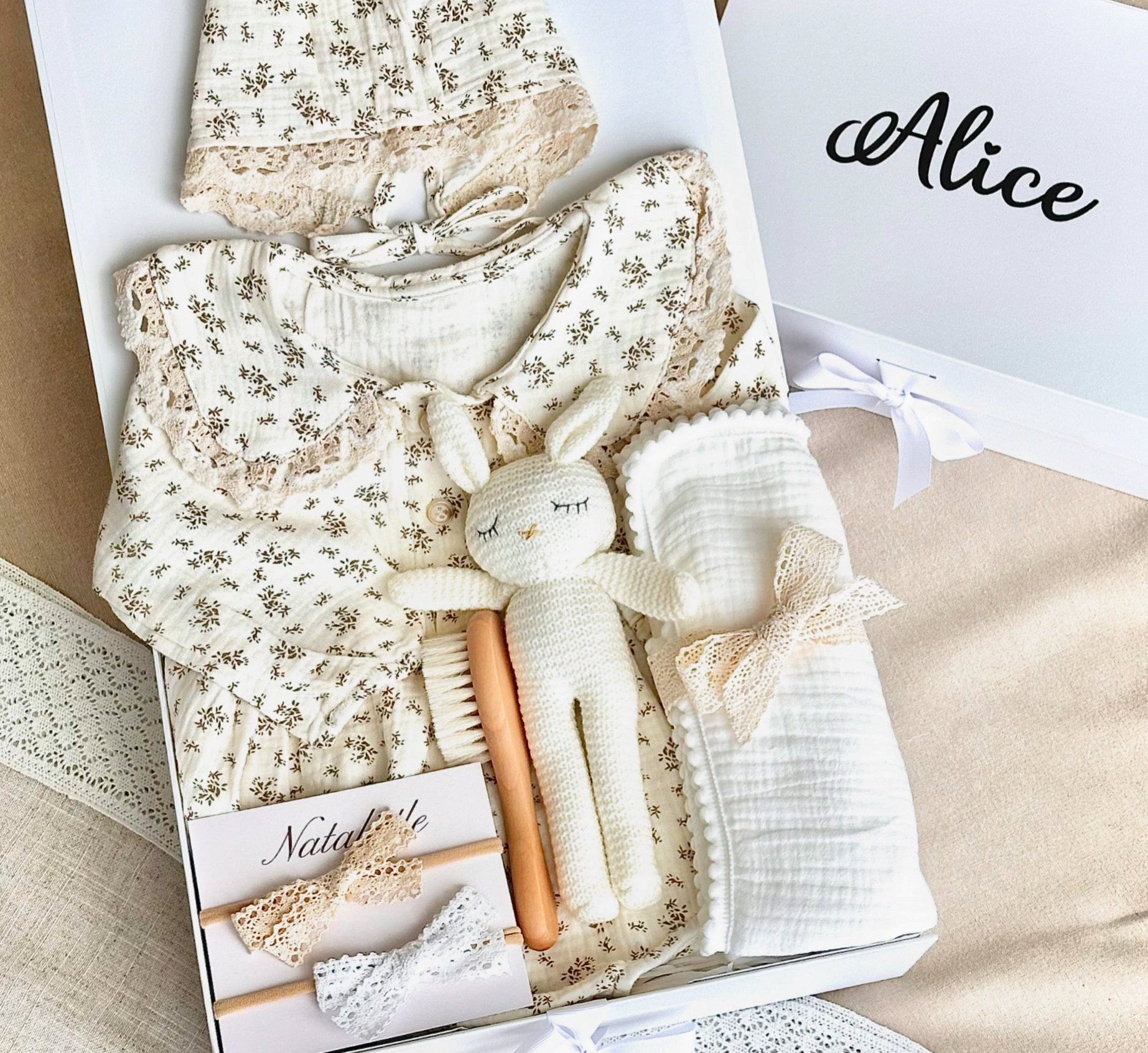 Embroidery Monogrammed Baby Girl Gifts Luxury Monogrammed