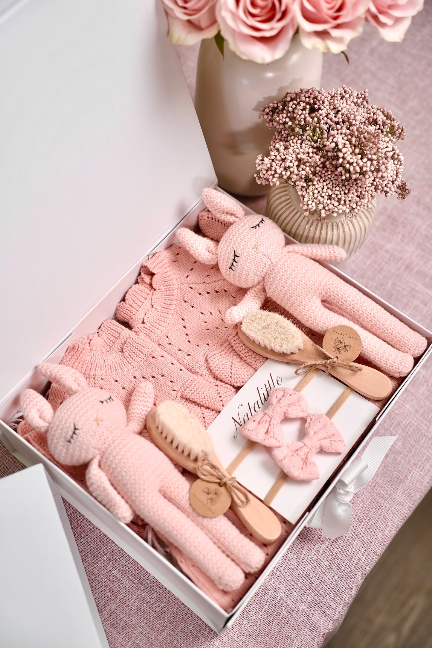 Personalized Twin Baby Girls Gift Set