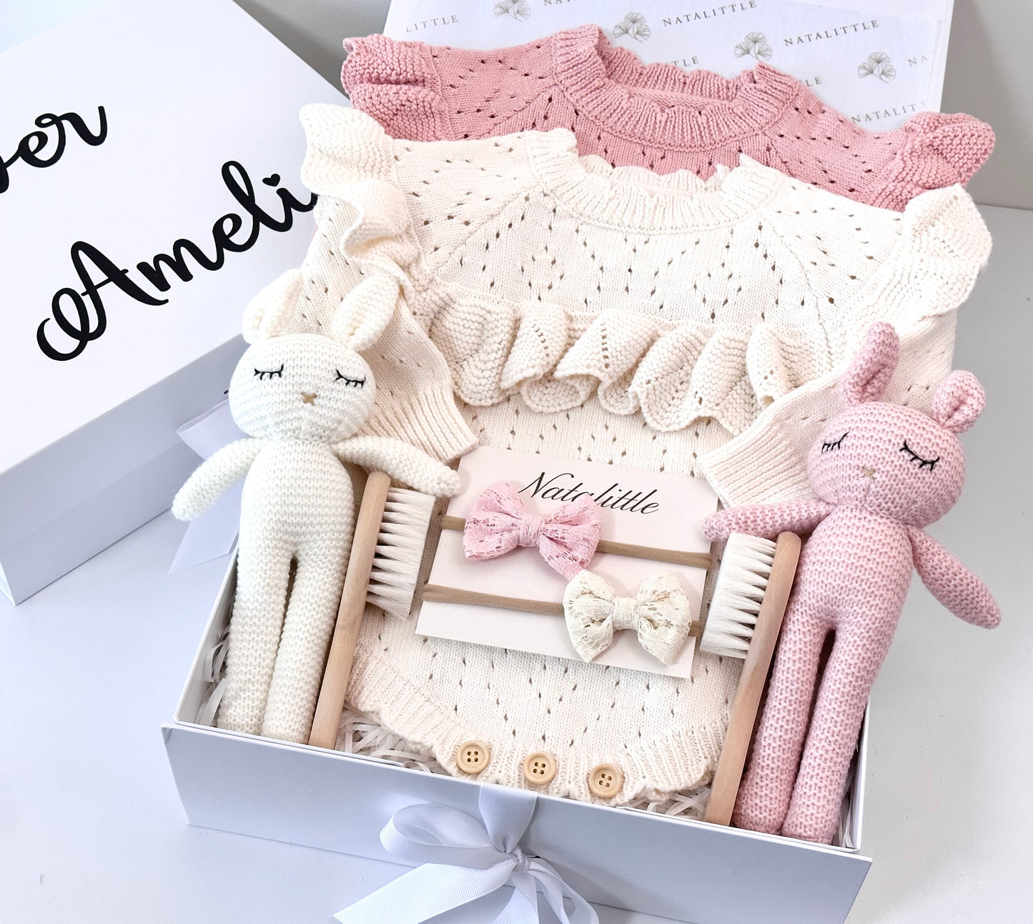 Personalized Twin Girls Gift Set